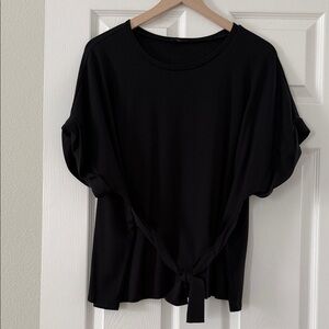 Express Black Short Sleeve Women's Top